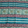 Sanskriti Vintage Sarees Indian Blue Pure Crepe Silk Printed Sari Craft Sustainable Fabric