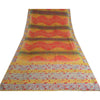Sanskriti Vintage Sarees Multi 100% Pure Crepe Silk Printed Sari Craft Sustainable Fabric