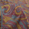 Sanskriti Vintage Sarees Mauve Pure Crepe Silk Abstract Print Sari Craft Sustainable Fabric