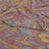 Sanskriti Vintage Sarees Mauve Pure Crepe Silk Abstract Print Sari Craft Sustainable Fabric