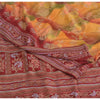 Sanskriti Vintage Sarees Multi Pure Crepe Silk Printed Sari 5yd Craft Sustainable Fabric