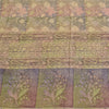 Sanskriti Vintage Sarees Multi Pure Crepe Silk Printed Sari 5yd Craft Sustainable Fabric