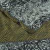 Sanskriti Vintage Sarees Grey Pure Crepe Silk Abstract Printed Sari Craft Sustainable Fabric