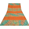 Сари из натурального шелка Sanskriti Vintage, многослойное, напечатанное, 5 ярдов, ткань для рукоделия, устойчивая к истиранию
