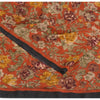 Sanskriti Vintage Sarees Rusty Orange Pure Crepe Printed Sari 5yd Craft Sustainable Fabric