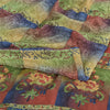 Sanskriti Vintage Sarees Multi Pure Crepe Silk Printed Sari 5yd Craft Sustainable Fabric