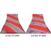 Sanskriti Vintage Sarees Red 100% Pure Crepe Silk Printed Sari 5yd Craft Sustainable Fabric