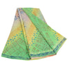 Sanskriti Vintage Sarees Multi Pure Crepe Silk Printed Sari 5yd Craft Sustainable Fabric