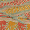 Sanskriti Vintage Sarees Multi Pure Crepe Silk Printed Sari 5yd Craft Sustainable Fabric