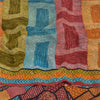Sanskriti Vintage Sarees Multi Pure Crepe Silk Printed Sari 6yd Craft Sustainable Fabric