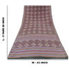Sanskriti Vintage Sarees Mauve Pure Crepe Silk Printed Sari 5yd Craft Sustainable Fabric
