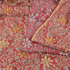 Sanskriti Vintage Sarees Pink 100% Pure Crepe Silk Printed Sari 5yd Craft Sustainable Fabric