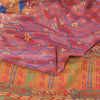 Sanskriti Vintage Sarees Embroidered Pure Crepe Silk Print Sari 5yd Craft Sustainable Fabric