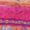 Sanskriti Vintage Sarees Multi 100%Pure Crepe Silk Printed Sari 5yd Craft Sustainable Fabric