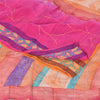 Sanskriti Vintage Sarees Multi 100%Pure Crepe Silk Printed Sari 5yd Craft Sustainable Fabric