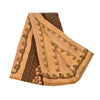 Sanskriti Vintage Sarees Multi Pure Crepe Silk Printed Sari 5yd Craft Sustainable Fabric