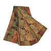 Сари из натурального шелка Sanskriti Vintage, многослойное, напечатанное, 5 ярдов, ткань для рукоделия, устойчивая к истиранию