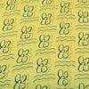 Sanskriti Vintage Sarees Lemon Yellow Pure Crepe Silk Printed Sari Craft Sustainable Fabric