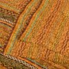 Sanskriti Vintage Sarees Multi Pure Crepe Silk Printed Sari 5yd Craft Sustainable Fabric