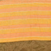 Sanskriti Vintage Sarees Cream 100%Pure Crepe Silk Printed Sari 5yd Craft Sustainable Fabric