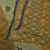 Sanskriti Vintage Sarees Multi Pure Crepe Silk Printed Sari 5yd Craft Sustainable Fabric