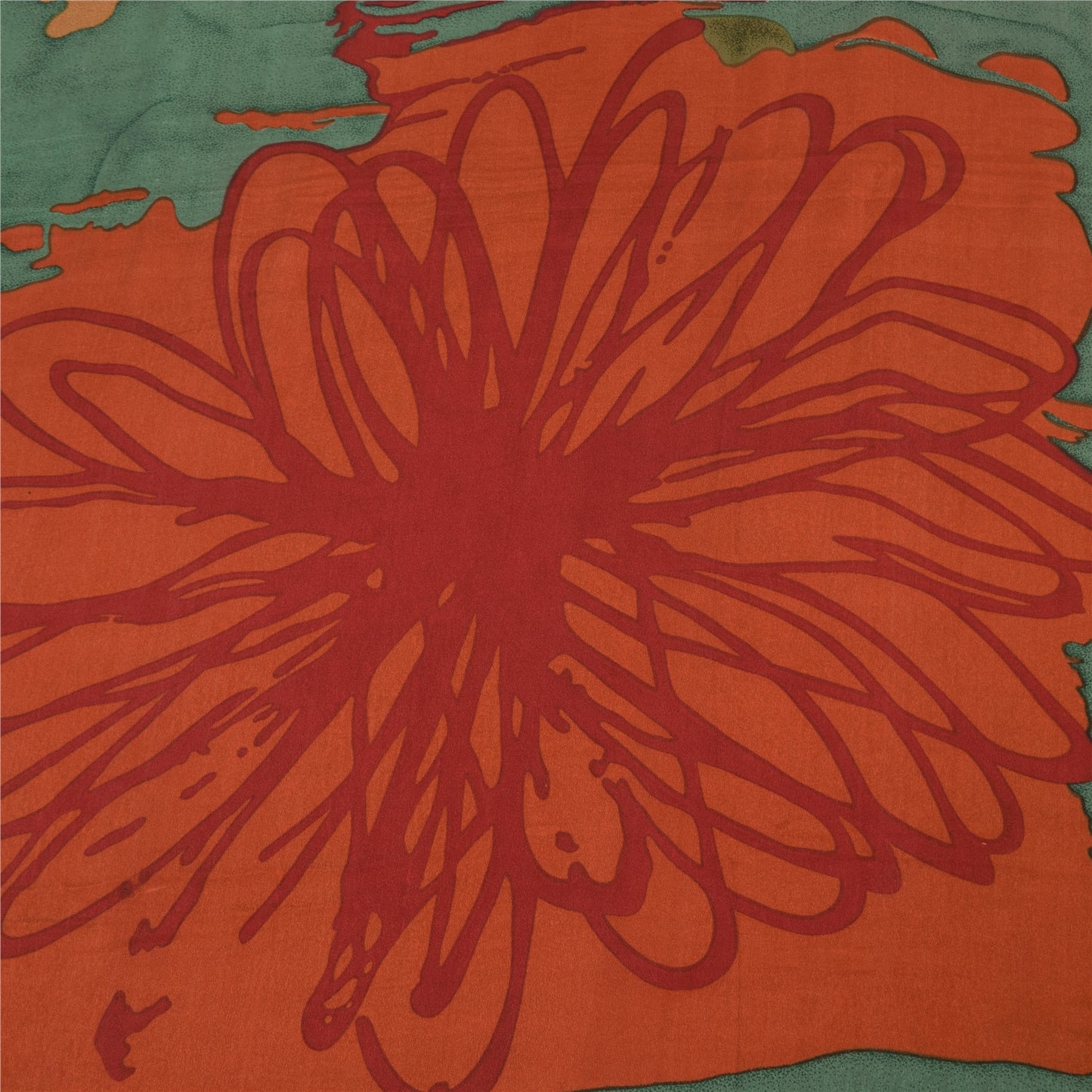 Санскритские винтажные сари красного цвета 100% чистый креп шелк напечатанное сари 5 ярдов ремесленная устойчивая ткань