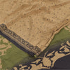 Sanskriti Vintage Sarees Light-Brown Pure Crepe Silk Print Sari 5yd Craft Sustainable Fabric