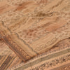 Sanskriti Vintage Sarees Brown Pure Crepe Silk Printed Sari 5yd Craft Sustainable Fabric