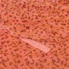 Sanskriti Vintage Sarees Peach Pure Crepe Silk Printed Sari 5+yd Craft Sustainable Fabric