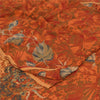 Sanskriti Vintage Sarees Multi Pure Crepe Silk Printed Sari 5+yd Craft Sustainable Fabric