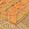 Sanskriti Vintage Sarees Multi Pure Crepe Silk Printed Sari 5+yd Craft Sustainable Fabric