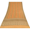 Sanskriti Vintage Sarees Multi Pure Crepe Silk Printed Sari 5+yd Craft Sustainable Fabric