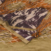 Sanskriti Vintage Sarees Multi Pure Crepe Silk Printed Sari 5+yd Craft Sustainable Fabric