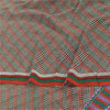 Sanskriti Vintage Sarees Multi Pure Crepe Silk Printed Sari 5+yd Craft Sustainable Fabric