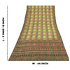 Sanskriti Vintage Sarees Embroidery Pure Crepe Silk Print Sari 5+yd Craft Sustainable Fabric