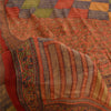 Sanskriti Vintage Sarees 100% Pure Crepe Silk Printed Sari 5 Yard Soft Fabric