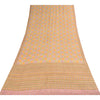 Sanskriti Vintage Sarees Multi Pure Crepe Silk Printed Sari 5+yd Craft Sustainable Fabric