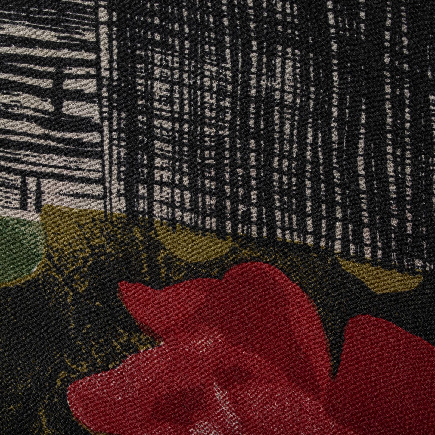 Sanskriti Vintage Saree Black Pure Crepe Silk Digital Print Sari 5.5Yard Fabric