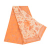Сари из чистого крепа Sanskriti Vintage, кремового/оранжевого цвета, принтованное сари, 5+ ярдов, устойчивая ткань для рукоделия