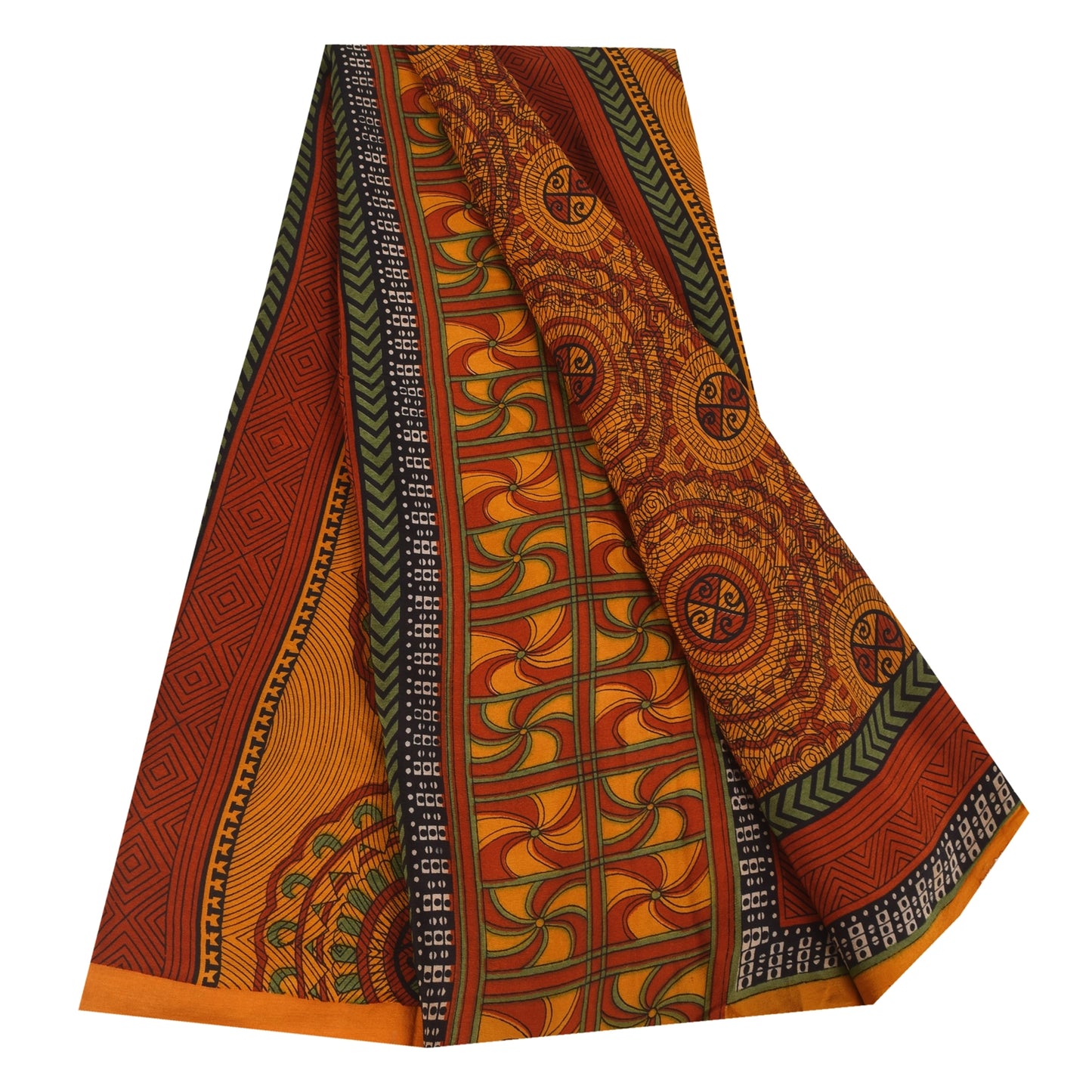 Сари из чистого крепированного шелка шафранового цвета на санскрите, напечатанное сари, 6 ярдов, ткань для рукоделия, устойчивая к истиранию