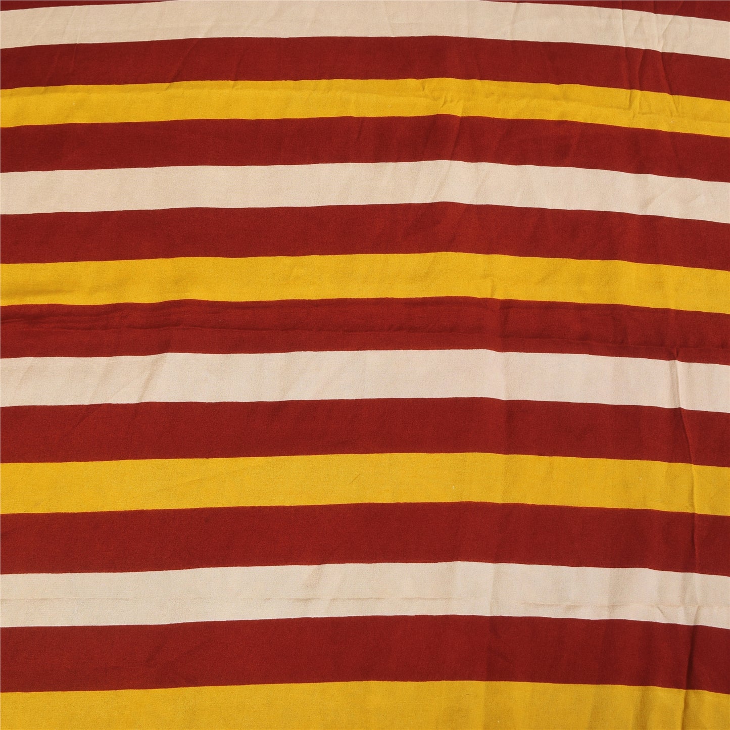 Sanskriti Vintage Sarees Gray Pure Crepe Silk Printed Sari 5+yd Craft Sustainable Fabric