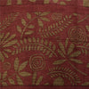 Sanskriti Vintage Sarees Dusty Pink Pure Crepe Silk Print Sari 5+yd Craft Sustainable Fabric