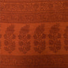 Сари Sanskriti Vintage, чистый креп, оранжевый и зеленый принт, сари, 5+ ярдов, ткань для рукоделия, устойчивая к истиранию