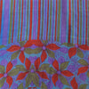 Sanskriti Vintage Sarees Blue & Orange Pure Crepe Silk Printed Sari 5+yd Sustainable Fabric