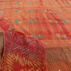 Sanskriti Vintage Sarees Pure Crepe Hand Beaded Tie-Dye Printed Sari 5+yd Sustainable Fabric