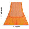 Sanskriti Vintage Sarees Pink & Orange Tie-Dye Pure Crepe Print Sari 5+yd Sustainable Fabric