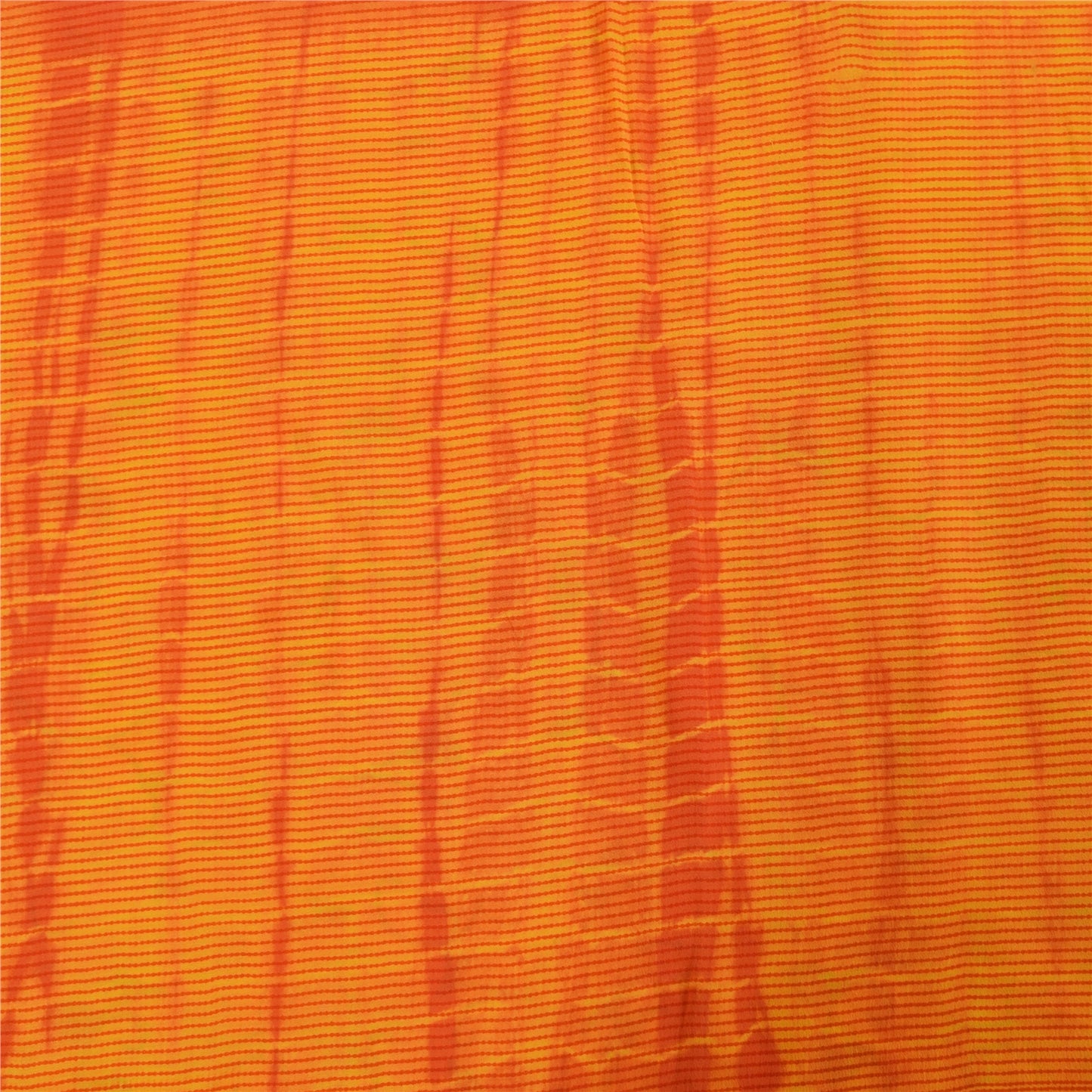 Sanskriti Vintage Sarees Pink & Orange Tie-Dye Pure Crepe Print Sari 5+yd Sustainable Fabric