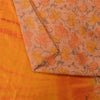 Sanskriti Vintage Sarees Pink & Orange Tie-Dye Pure Crepe Print Sari 5+yd Sustainable Fabric