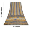 Sanskriti Vintage Sarees Embroidery Pure Crepe Silk Print Sari 5+yd Craft Fabric