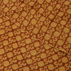 Sanskriti Vintage Sarees Orange Pure Crepe Silk Printed Sari 5+yd Craft Fabric